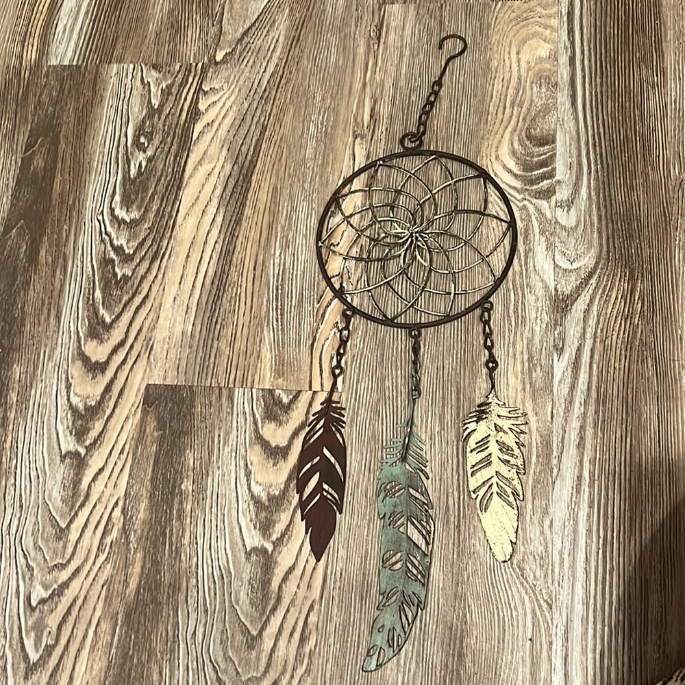 Hanging metal dream catcher